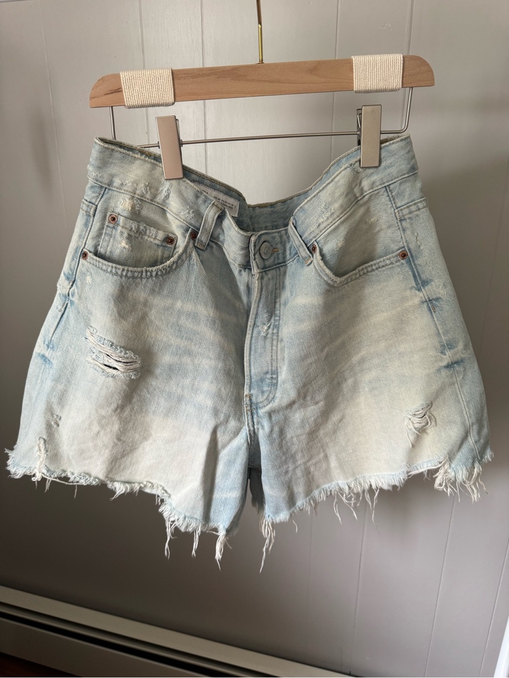 ZARA loose baggy mom fit jean shorts